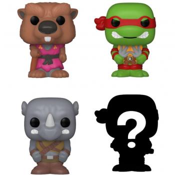 Funko Bitty Pop! Teenage Mutant Ninja Turtles: Splinter, Raphael & Rocksteady 4-Pack