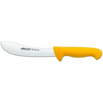 Arcos Serie 2900, Cuchillo Despellejador, Hoja de Acero Inoxidable Nitrum de 190 mm, Mango inyectado en Polipropileno Color Amarillo