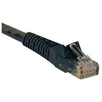 Tripp Lite N201-015-BK Cat6 Gigabit Snagless Molded (UTP) Ethernet Cable (RJ45 M/M) PoE Black 15 ft. (4.57 m)