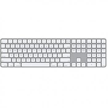 Apple Magic Keyboard con Touch ID y teclado numérico para Mac - Inglés estadounidense, Aluminio Blanco