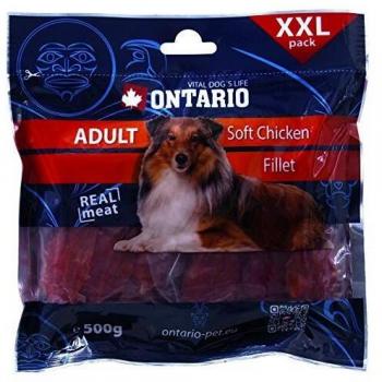 Ontario Dog Snack Perros Snack - Cecina Pollo XXL Pack 500g