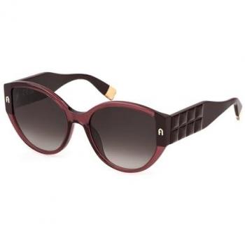 Furla Women's Shiny Transparent Raspberry Gradient Sunglasses 57mm - CAT3