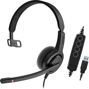 Auriculares unificados Axtel AXH-V28UCM UC28 Mono NC USB con cancelación de ruido