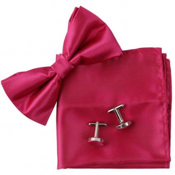 BT2027 Carmes¨ª Soild Excelentes Regalos Idea para el marido de la Seda Pre-atada Bowtie Gemelos Hanky ??establecidos por Epoint
