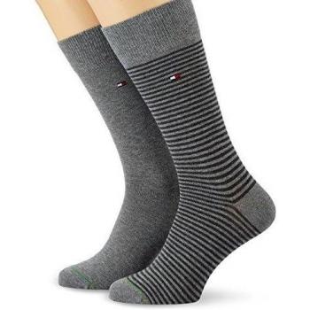 Tommy Hilfiger 342029001758043 - Calcetines cortos para hombre, color middle grey melange 758, talla 43-46