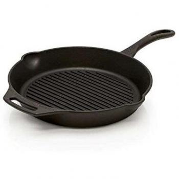 Sartén Parrilla Petromax GP35 con Mango, Ø 35 cm, Negra