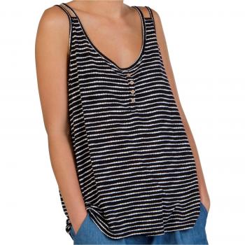 Protest Explorer- Camiseta de Mujer EN Color Negro/Blanco