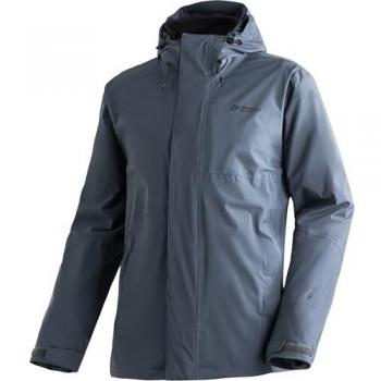 Maier Sports Men's Metor 3-in-1 Jacket, Graphite, Size 52, Waterproof and Windproof Outdoor Jacket