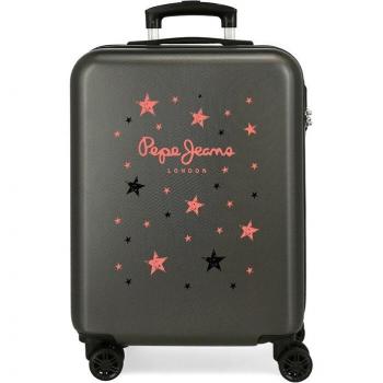 Maleta de Cabina Pepe Jeans Denim Star rígida 55cm azul denim