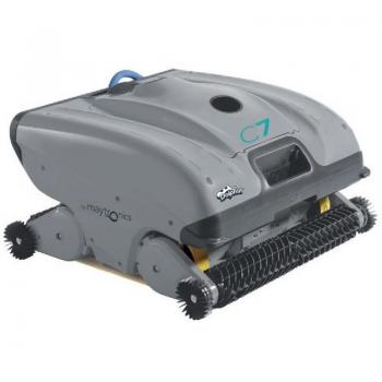 Robot limpiafondos de piscina pública Dolphin C7 500929, tipo: robot limpiafondos, características: limpieza automática, diseño compacto, adecuado para piscinas públicas, filtración eficiente, fácil manejo y mantenimiento