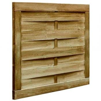 vidaXL Puerta de Valla Jardín Madera Impregnada Verde 100x75 cm Cercado