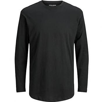 Jack & Jones Noa Long Sleeve T-Shirt for Men - Black, Relaxed Fit