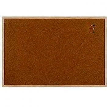 Bi-Office Budget - Tablero de corcho con marco de madera, 90 x 60 cm