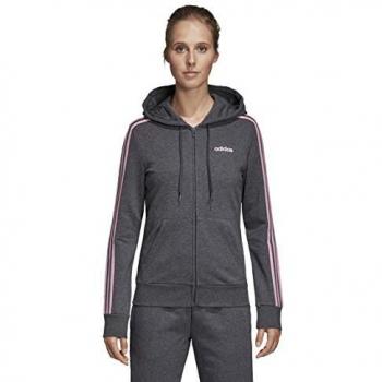 adidas W E 3S FZ HD Sudadera, Mujer, brgros/rosaut, L