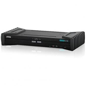 Aten CS1182 conmutador KVM de 2 Puertos USB para Dispositivos de Entrada y gráfica DVI Negro