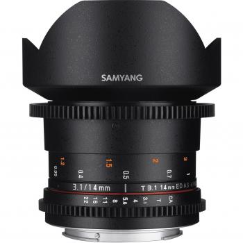 Samyang F1312603101 - Objetivo para vídeo VDSLR para Nikon F