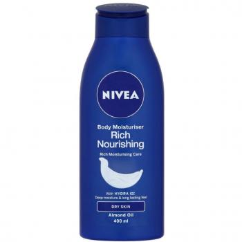 Loción Corporal Hidratante Rica Nivea 400 ml - Nutrición Intensiva 48 Horas para Piel Seca