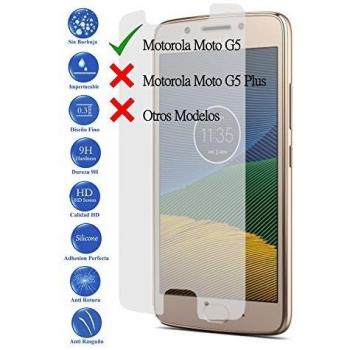 Todotumovil Protector de Pantalla Motorola Moto G5 5.0 de Cristal Templado Vidrio 9H para movil