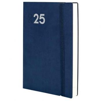 Finocam - Agenda Dynamic Mara 2025, encuadernada, 1 día por página, tamaño Y11-165x240 mm, color azul, multilingüe, periodo de enero 2025 a diciembre 2025 (