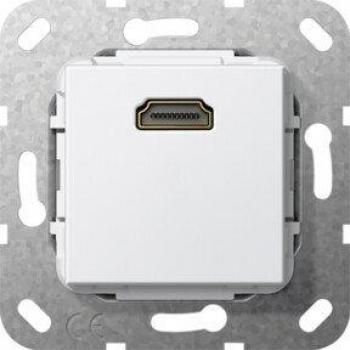 Adaptador HDMI Gender Changer Gira 566903 Blanco Brillante