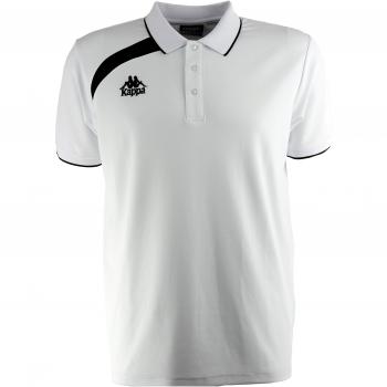Kappa Palla Polo, Unisex, Blanco/Negro, 3XL