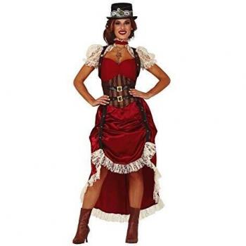 Disfraz de Steampunk Granate para Mujer Guirca