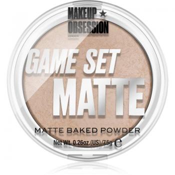 Makeup Obsession - Polvos compactos Game Set Matte - Navagio 7.5 g, polvos matificantes horneados en tono Navagio