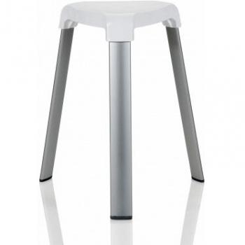Andrea house M289016 - Taburete de baño blanco 25x29x45