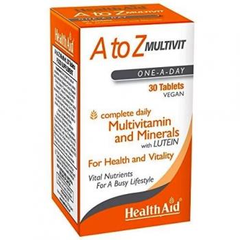 HealthAid A to Z Multivitamins and Minerals, 30 Vegetarian Tablets