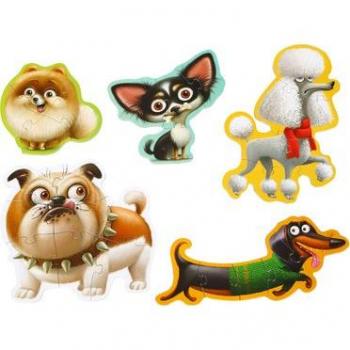Puzzle 5 en 1 Perros - Cubika