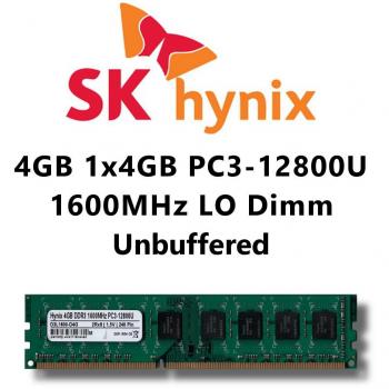 Módulo de 4 GB (1 x 4 GB) DDR3 1600 mhz (PC3 12800U) LO DIMM PC del ordenador de sobremesa de memoria RAM
