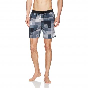 Quiksilver de hombre checkmarkvoll17 Bañador para hombre, hombre, Checkmarkvoll17, Anthracite Drop Out Small, XL