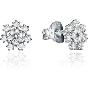 Pendientes Viceroy Clásica de Plata de Ley con Forma de Copo de Nieve y Circonitas