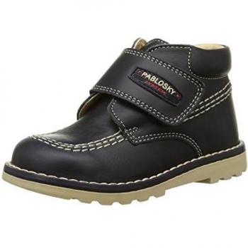 PABLOSKY 069622 - Botitas velcros infantiles, color azul , talla 22