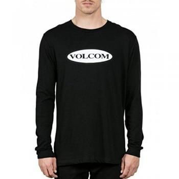 Volcom Tractor Ls Camiseta de Manga Larga, Hombre, Negro, XL