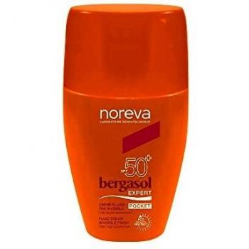 Noreva Bergasol Expert - Crema fluida con acabado invisible SPF50+ 30 ml
