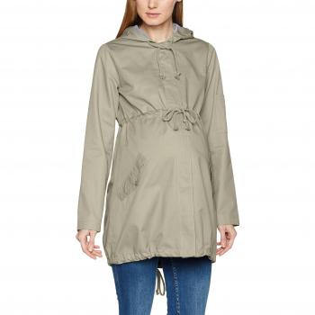MAMALICIOUS Mlnans L/s Parka Jacket, Chaqueta Premamá para Mujer, Beige