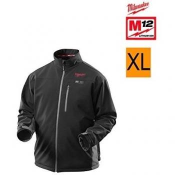 Veste chauffante noire MILWAUKEE Taille XL M12 HJ BL2 201 12V Li-Ion 2.0Ah 4933447909