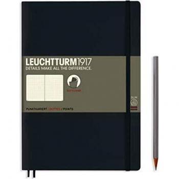 Cuaderno de Notas B5 Tapa Blanda Puntos Leuchtturm1917 Antracita Papel Premium