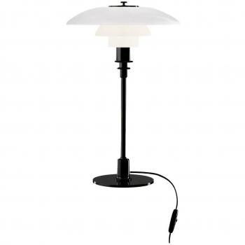Lámpara de mesa Louis Poulsen PH 3/2 negra, diseño elegante y moderno