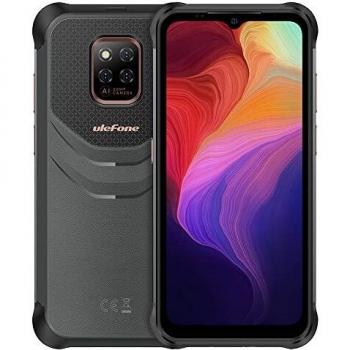 Ulefone Power Armor 14 Smartphone Resistente, Batería 10000 mAh, Helio G35 4GB 64GB, 6,52'' Vidrio Gorilla 20MP+16MP Cámara, Android 11 IP68 Impermeable Móvil Antigolpes, Carga Inalámbrica NFC GPS
