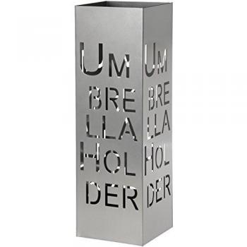 Pide X esa Boca Umbrella Holder Paragüero, Plata, 15.5x15.5x49 cm