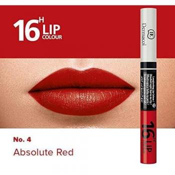 Dermacol DC Juego de Lápiz Labial y Brillo 2 en 1 - Larga Duración 16H | Pintalabios Voluminizador y Gloss Brillante | Maquillaje Waterproof Permanente Hidratante | Set Profesional - Doble Cuido