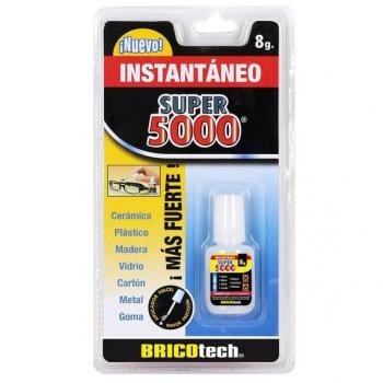 Pegamento Super 5000 con pincel de 8 gramos.