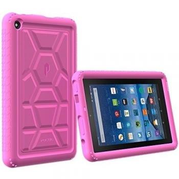 Funda Fire 7 2015 - Poetic [Serie Turtle Skin] - [Protección Esquina/Parachoques] [Amplificación de Sonido] Funda Protectora de Silicón para Amazon Fire 7
