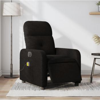 Sillón reclinable de masaje eléctrico en tela disponible en gris claro, gris oscuro y negro - vidaXL