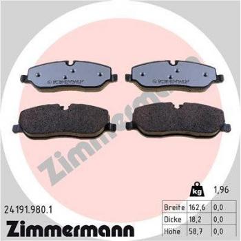 Pastillas de freno ZIMMERMANN 24191.980.1