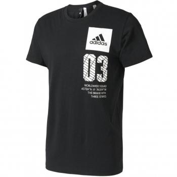 adidas City New York Camiseta, Hombre, Negro, S