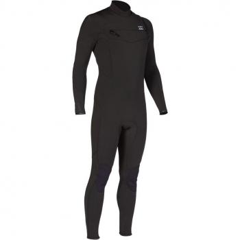 Traje de surf Billabong Absolute 3/2 Chest Zip Full GBS Neopreno negro.
