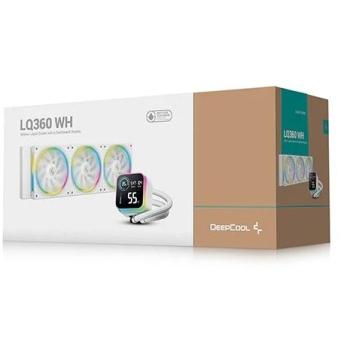 Kit de Refrigeración Líquida DeepCool LQ360 ARGB Blanco con Display